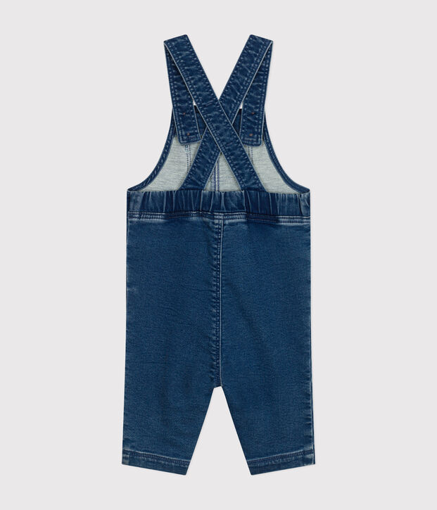 Lange Baby-Latzhose aus Denim blau
