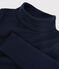 Kinder-Unterziehpullover aus Baumwolle für Mädchen / Jungen blau SMOKING