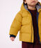 Baby-Winterjacke aus einfarbigem Polyester gelb