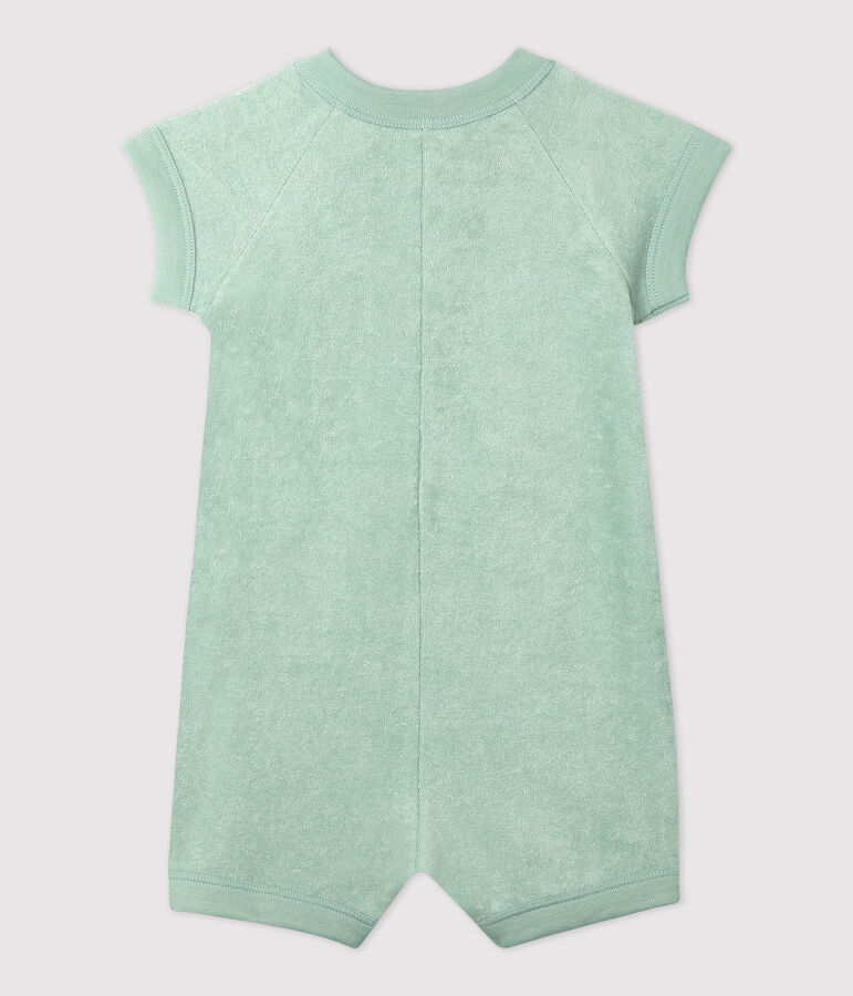 Baby-Kurzoverall aus Frottee gr&uuml;n HERBIER