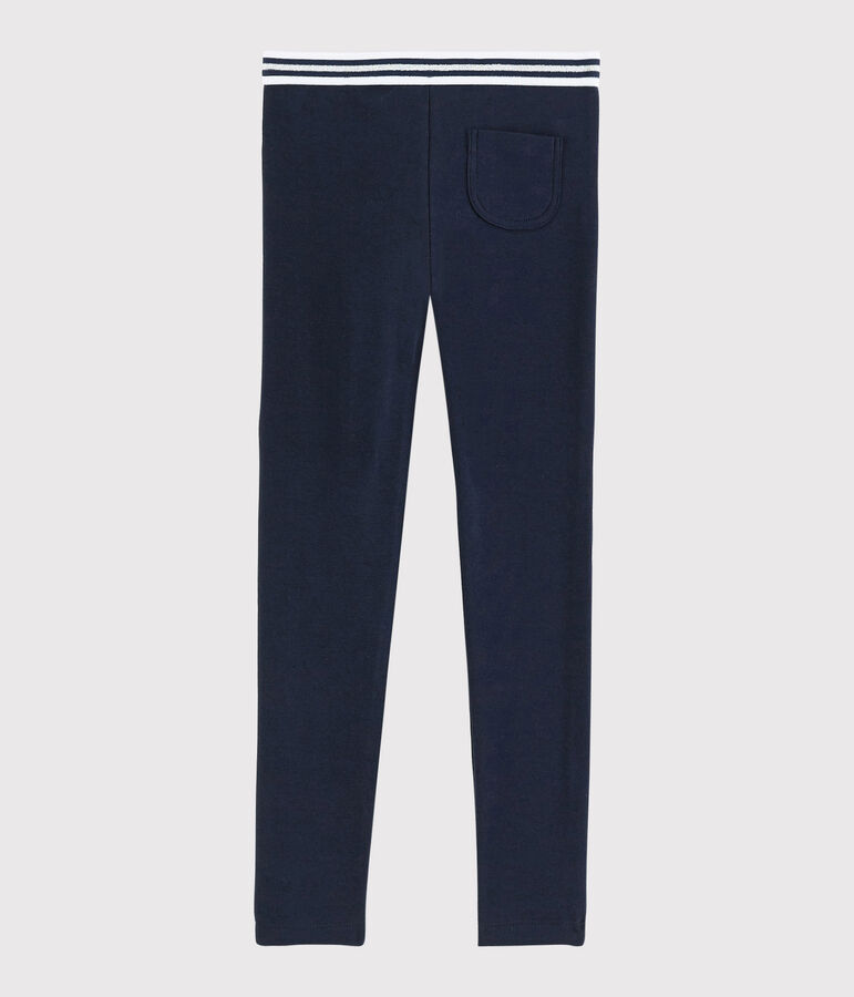 Kinder-Jegging aus Baumwolle mit Elasthan, M&auml;dchen blau