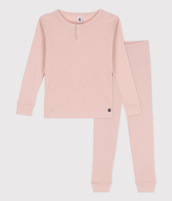 Kinderpyjama aus Baumwolle und Lyocell rosa SALINE