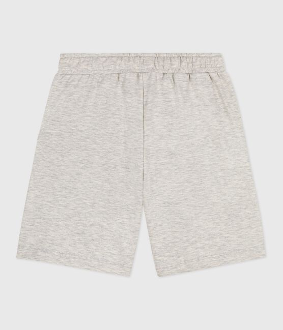 Kinder-Bermudashorts aus einfarbiger Baumwolle grau BELUGA CHINE