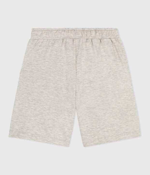 Kinder-Bermudashorts aus einfarbiger Baumwolle BELUGA CHINE