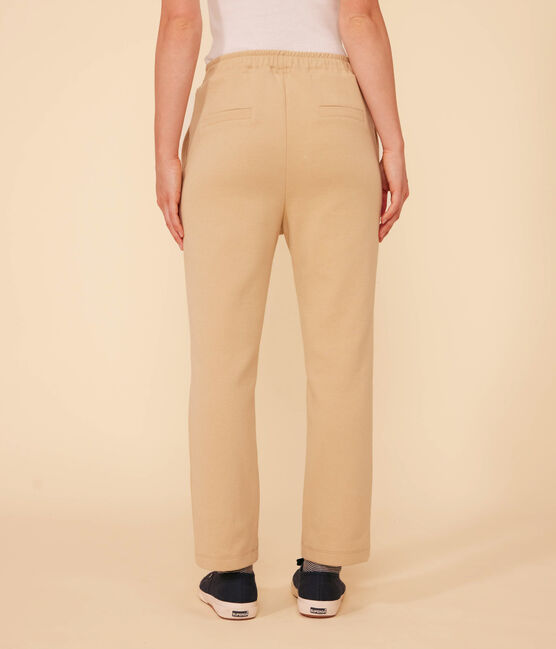 Damenhose aus Baumwolle  beige FACILE
