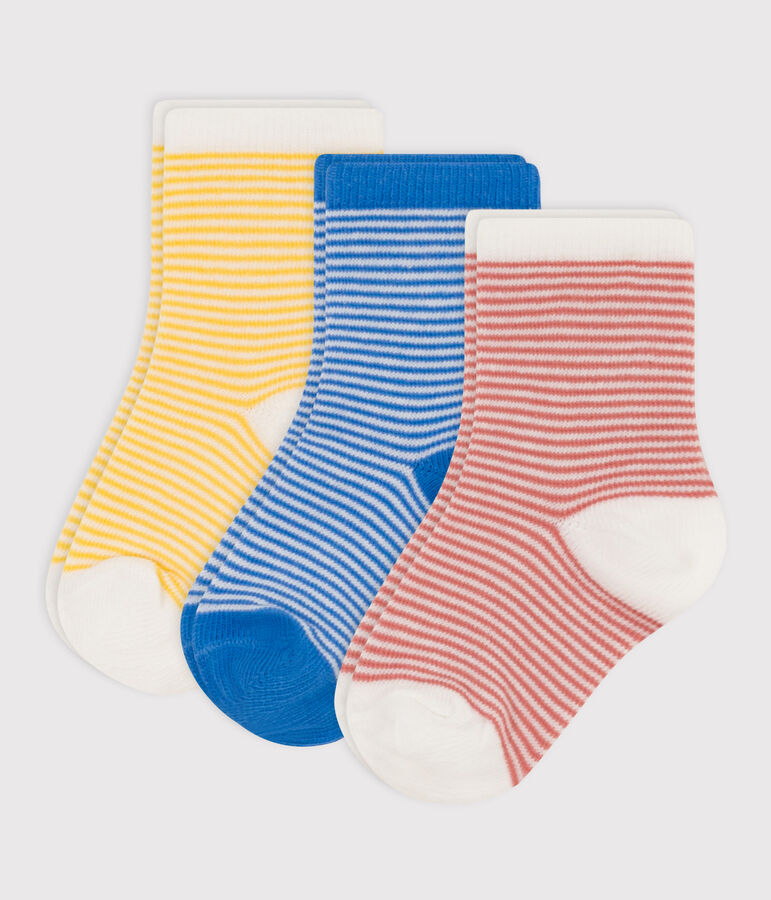 3er-Set Babysocken vielfarbig