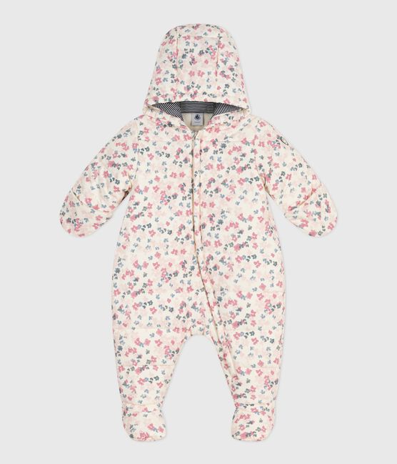 Baby-Schneeanzug aus Polyester MILK/ MULTICO