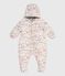 Baby-Schneeanzug aus Polyester MILK/ MULTICO