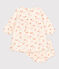 Babykleid mit Bloomers aus Musselin mit Vogelmotiv weiss AVALANCHE/ MULTICO