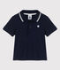 Kurzärmeliges Baby-Poloshirt aus Rippstrick für Jungen