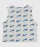 Wendbare Baby-Weste aus Baumwolle mit Walmotiv CO2/ ADRIATIC