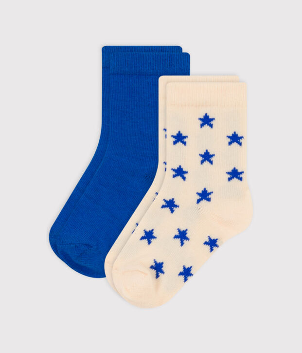 2er-Set Babysocken aus Baumwolljersey mit Sternenmotiv vielfarbig