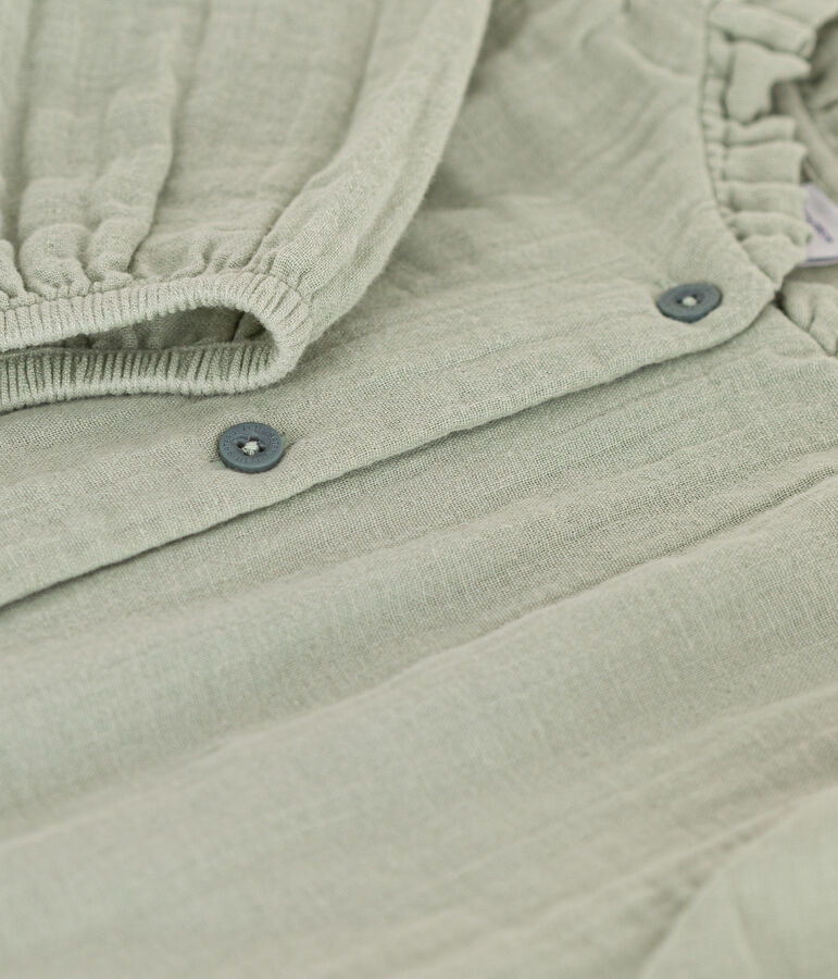 Kinder-Bluse aus Musselin f&uuml;r M&auml;dchen gr&uuml;n