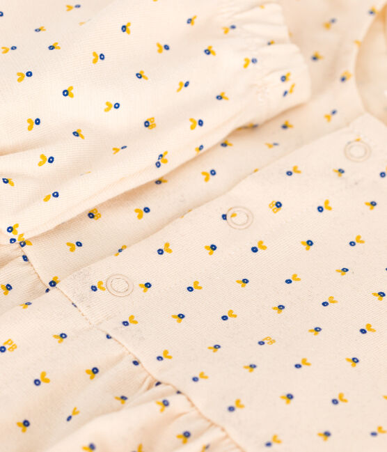Ärmelloses Baby Kleid mit Slip aus leichtem Jersey weiss AVALANCHE/ MULTICO