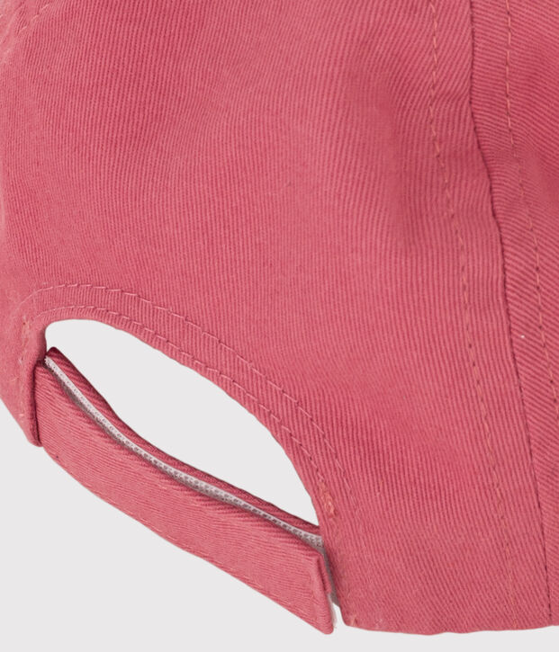 Babykappe Petit Bateau Family aus Crisp-Serge rosa