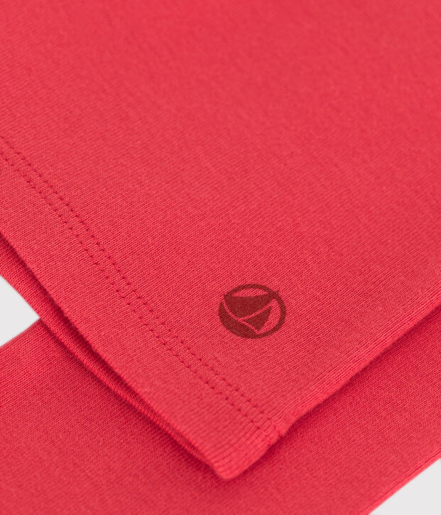 Kinder-Cardigan aus einfarbiger Baumwolle rot