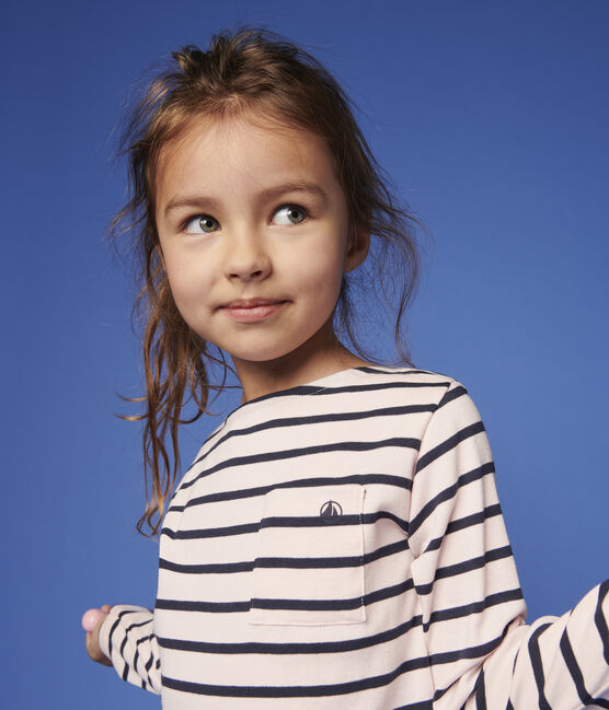 Kinder-T-Shirt aus Baumwolle Mädchen – Jungen rosa MINOIS