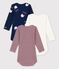 3er-Set Baby-Bodys aus Bio-Baumwolle Tajinebanane x Petit Bateau variante 1