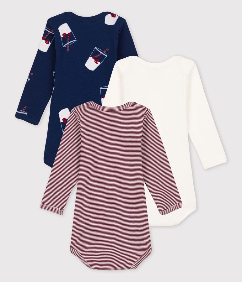 3er-Set Baby-Bodys aus Bio-Baumwolle Tajinebanane x Petit Bateau vielfarbig