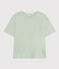 Damen-T-Shirt Le Boxy aus Baumwolle grün HERBIER