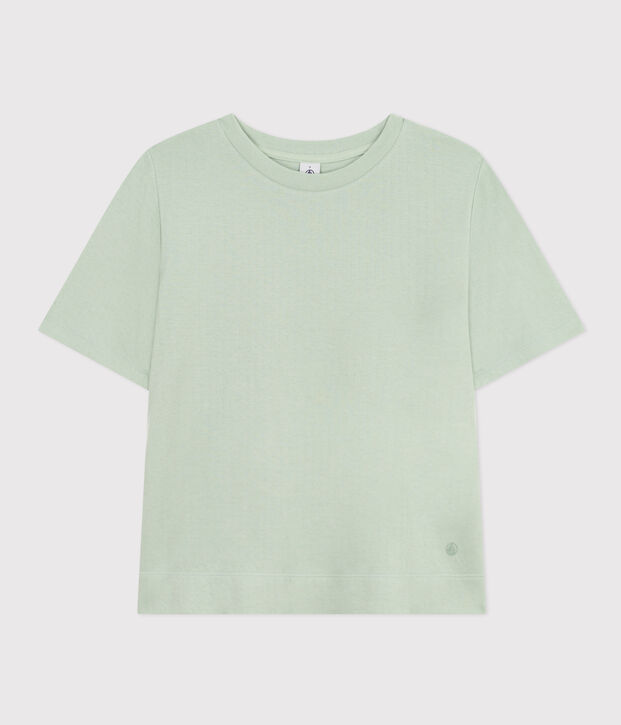 Damen-T-Shirt Le Boxy aus Baumwolle gr&uuml;n