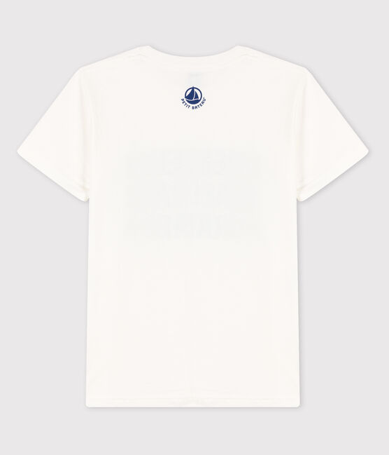 Einfarbiges T-Shirt aus Baumwolle weiss MARSHMALLOW