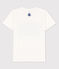 Einfarbiges T-Shirt aus Baumwolle weiss MARSHMALLOW