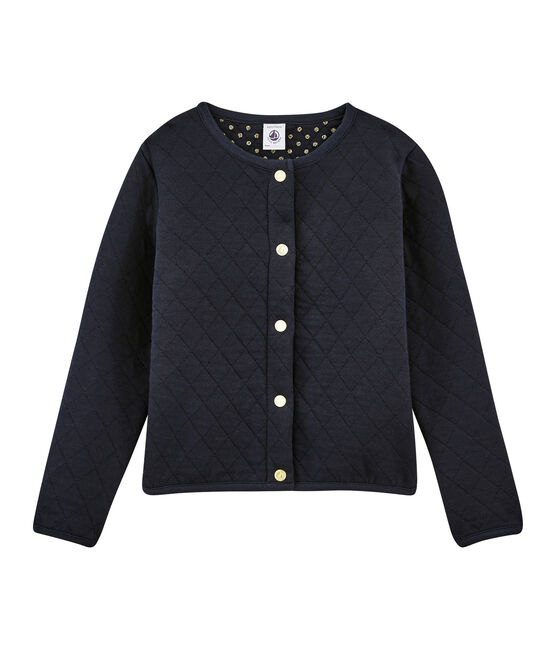 Kinder-Cardigan Mädchen blau SMOKING