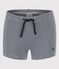 Baby-Badeshorts aus recyceltem Material blau MEDIEVAL/weiss MARSHMALLOW