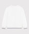 Damen-Sweatshirt aus bedruckter Baumwolle weiss MARSHMALLOW