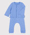 2-teiliges Baby-Set aus Baumwolle blau EDNA/weiss MARSHMALLOW