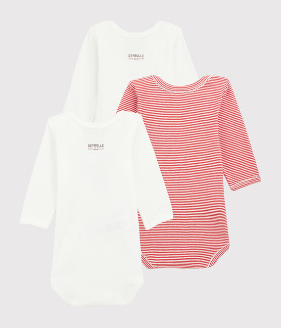 3er-Set langärmelige Baby-Bodys für Mädchen Petit Bateau x Deyrolle variante 1