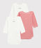 3er-Set langärmelige Baby-Bodys für Mädchen Petit Bateau x Deyrolle variante 1