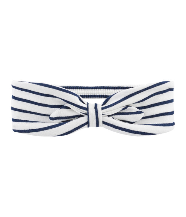 Haarband M&auml;dchen weiss/blau