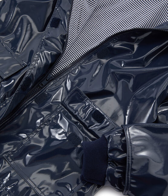 Lack-Regenjacke für Mädchen blau SMOKING