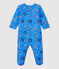 Baby-Strampler aus Bio-Baumwolle mit Bandanadruck blau BRASIER/weiss MULTICO