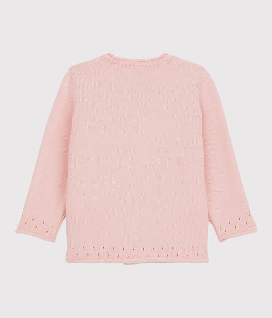 Baby-Cardigan aus Strickmaterial. rosa MINOIS