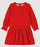 Langärmeliges Baby-Kleid für Mädchen rot TERKUIT