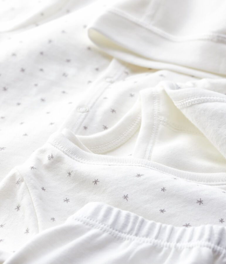 Baby-Erstausstattungs-Set aus Doppeljersey aus Bio-Baumwolle vielfarbig