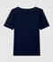 Damen-T-Shirt aus Baumwolle blau SMOKING
