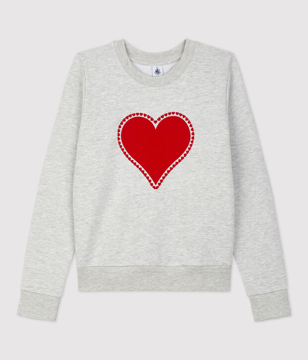 Sweatshirt aus Molton Damen BELUGA CHINE