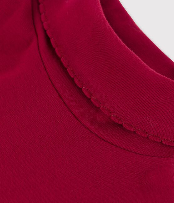 Unterziehpullover aus Baumwolle für Mädchen / Jungen rot SANGRIA