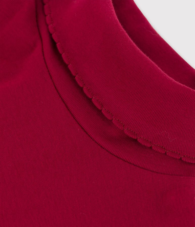 Unterziehpullover aus Baumwolle f&uuml;r M&auml;dchen / Jungen rot