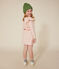 Langärmeliges Kinder-Kleid aus Doppeljersey für Mädchen rosa AVALANCHE/ ROSELINE
