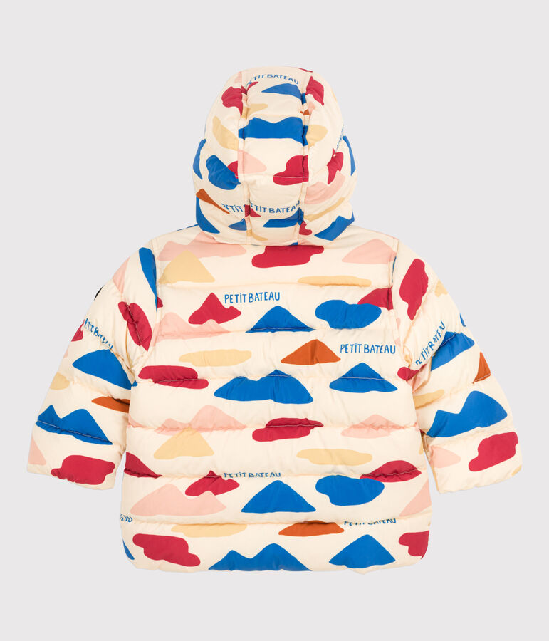 Bedruckter Baby-Anorak weiss AVALANCHE/ MULTICO
