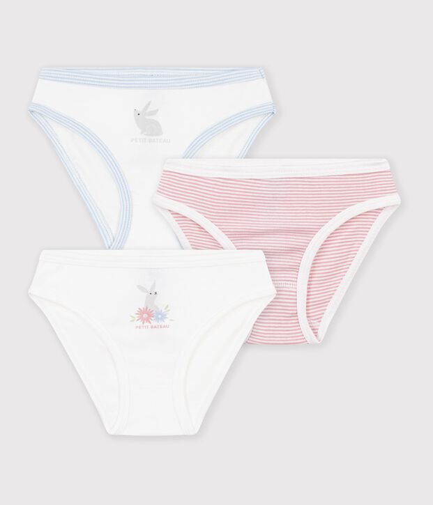 Lot de 3 culottes en coton vielfarbig