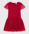 Kurzärmeliges Kinderkleid für Mädchen rot TERKUIT