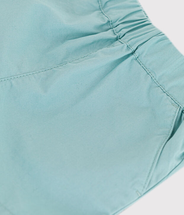 Baby-Shorts aus Crisp-Serge gr&uuml;n