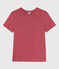 Damen-T-Shirt L’ICONIQUE aus Leinen rosa PAPI