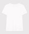 T-Shirt LE DROIT aus Baumwolle mit Rundhalsausschnitt weiss ECUME